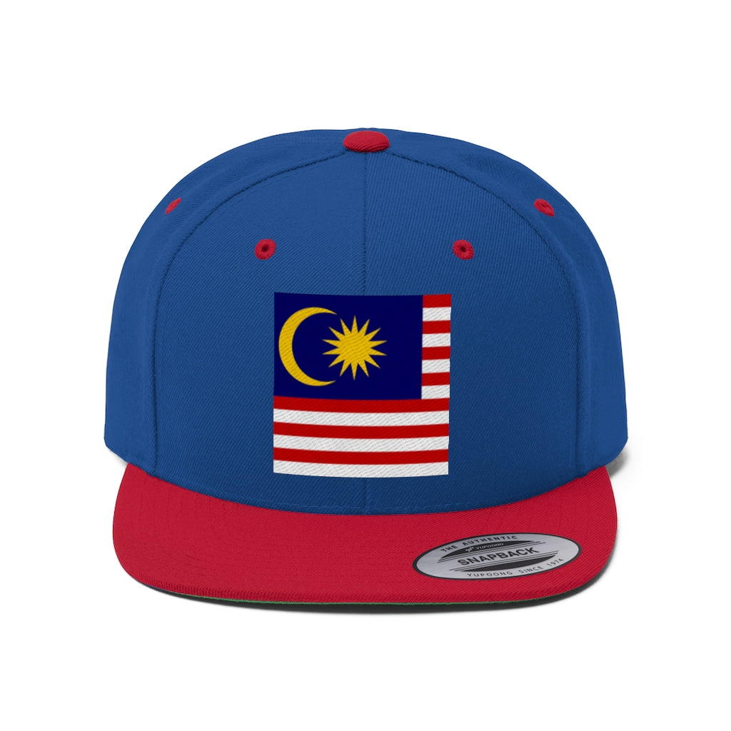 MALAYSIA Unisex Flat Bill Hat